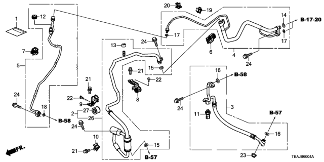 2019 Honda Civic HOSE, DISCHARGE Diagram for 80315-TGG-A51