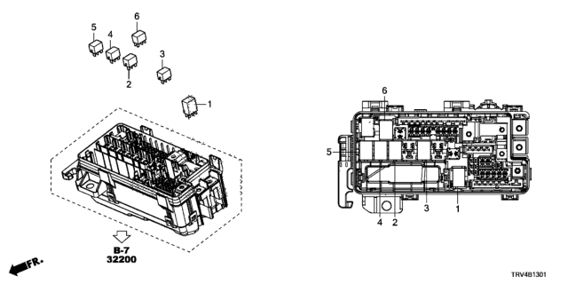 2017 Honda Clarity Electric 4 Door TRNG (CLARITY ELC) KA 1AT Control Unit (Motor Room) Diagram 2