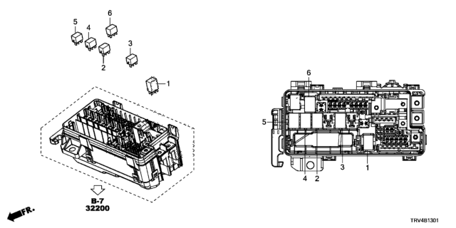 2019 Honda Clarity Electric Control Unit (Motor Room) Diagram 2