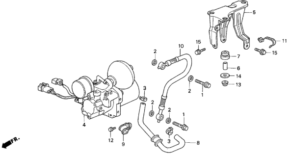 1996 Honda Prelude ABS Accumulator Diagram