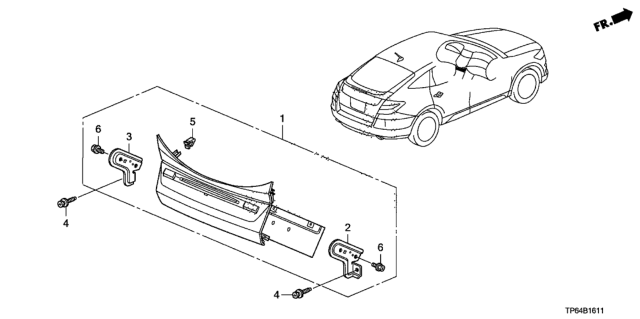 2012 Honda Crosstour Audio Unit Diagram