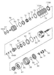 1998 Honda Passport AT Clutch Diagram 2