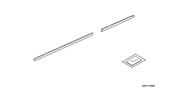 2008 Honda Element Molding, Body Side *NH700M* (ALABASTER SILVER METALLIC) Diagram for 08P05-SCV-110A