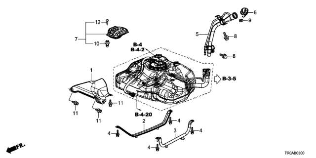 2013 Honda Civic Fuel Filler Pipe Diagram