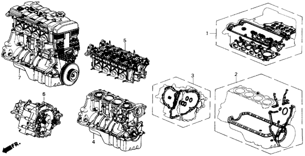 1989 Honda Prelude Transmission Assembly (K4-010) Diagram for 20021-PK4-010