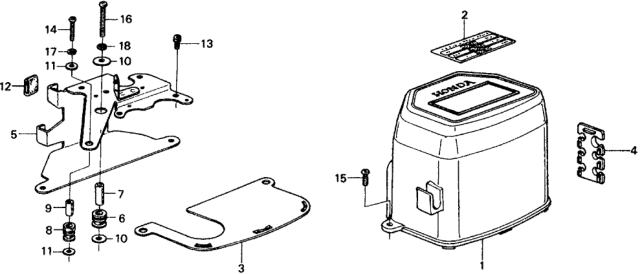 1977 Honda Civic 5 Door ** KL HMT Control Box Diagram