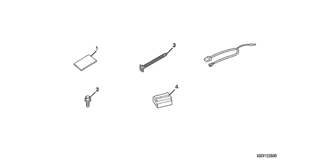 2004 Honda Element Security Kit (Attachment) Diagram