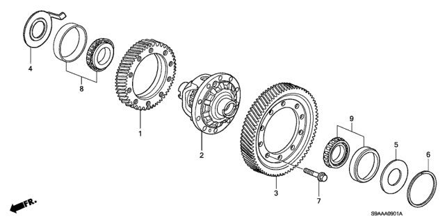 2006 Honda CR-V Differential Diagram