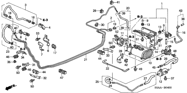 2004 Honda Civic Hose Assy., Purge Diagram for 17726-S5A-931