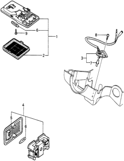 1982 Honda Civic 5 Door ** (WAGOVAN) KA HMT Interior Light Diagram