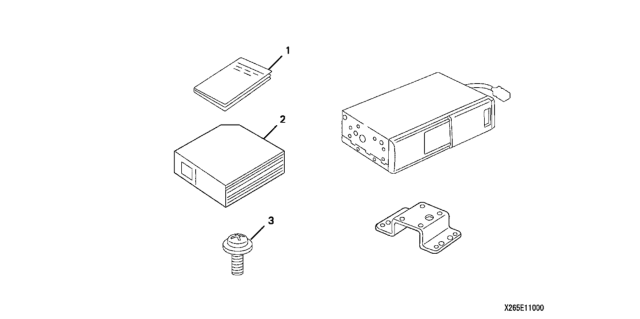 2009 Honda Civic CD Changer (8-Disc) Diagram