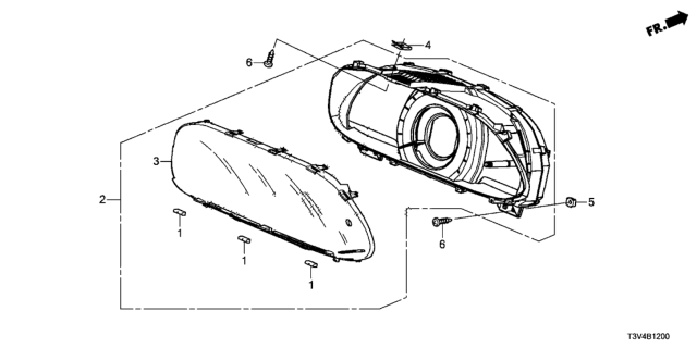 2014 Honda Accord Lens Diagram for 78156-T3V-A01