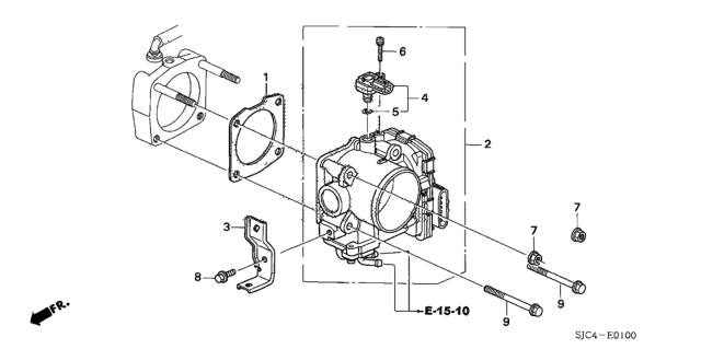 2008 Honda Ridgeline Throttle Body Diagram