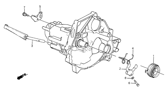 1986 Honda Civic MT Clutch Release Diagram