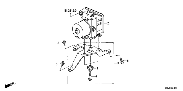 2011 Honda Element VSA Modulator Diagram