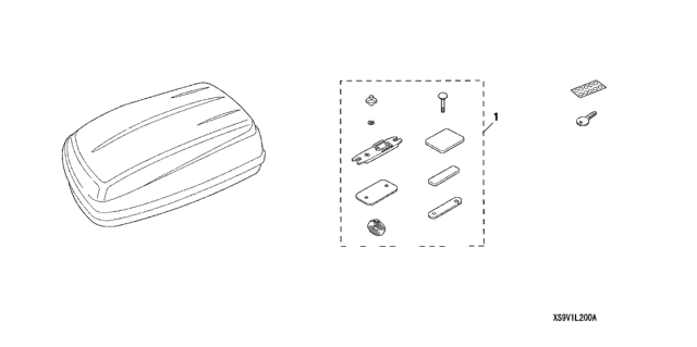 2003 Honda Element Roof Box (Short) Diagram