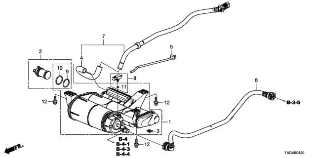 2016 Honda Civic Canister Diagram