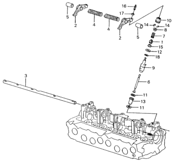 1983 Honda Civic 4 Door ** (1500) KA HMT Auxiliary Valve Diagram