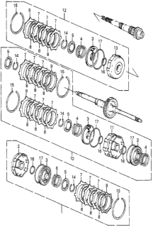 1984 Honda Accord Guide, Second Clutch Diagram for 22610-PC9-020