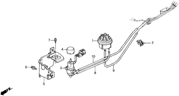 1993 Honda Prelude EGR Control Device Diagram