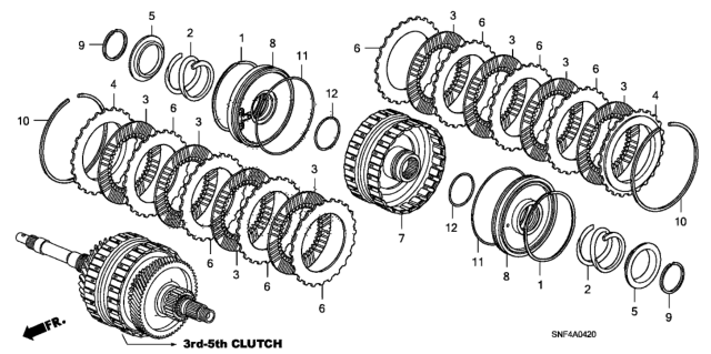 2007 Honda Civic Clutch (3rd-5th) Diagram