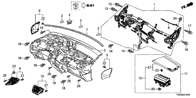 2013 Honda Civic Instrument Panel Diagram