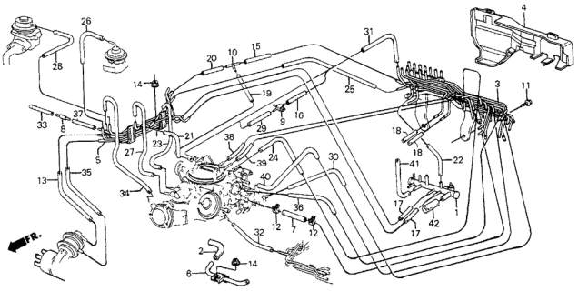 1985 Honda Civic Pipe A, Install Diagram for 17400-PE1-710