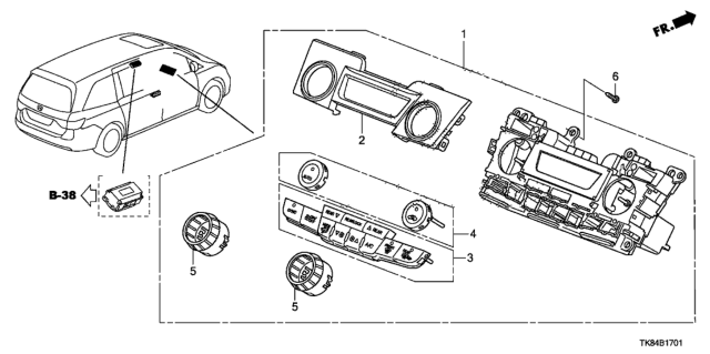 2014 Honda Odyssey Auto Air Conditioner Control Diagram