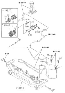 2000 Honda Passport P.S. Control (Engine) Diagram