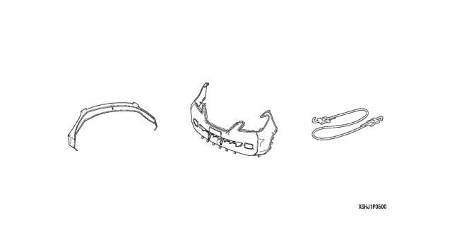 2006 Honda Odyssey 5 Door EXL (RES NAVIGATION) KA 5AT Full Nose Mask Diagram
