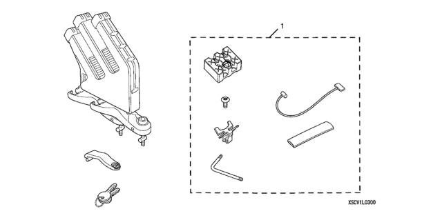 2006 Honda CR-V 5 Door LX (2WD) KA 5AT Snowboard Attachment Diagram