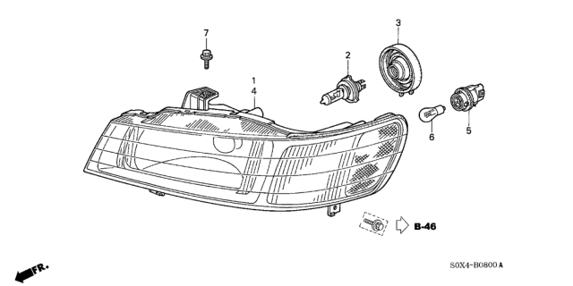 1999 Honda Odyssey Headlight Diagram