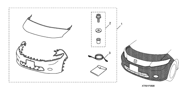 2012 Honda Civic Nose Mask (Full) Diagram