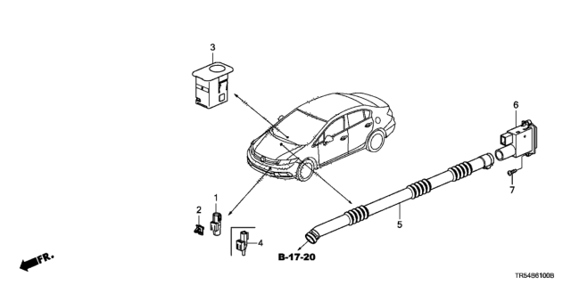 2015 Honda Civic A/C Sensor Diagram