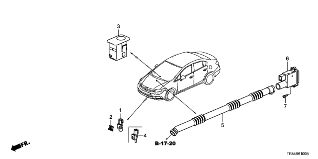 2012 Honda Civic A/C Sensor Diagram