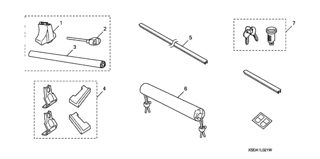 2005 Honda Accord Roof Rack Diagram