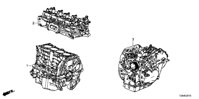 2015 Honda Accord Transmission Assembly Diagram for 20031-5C5-A12