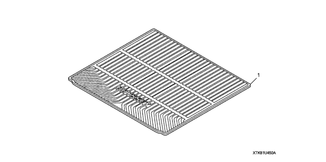 2017 Honda Odyssey Folding Cargo Tray Diagram