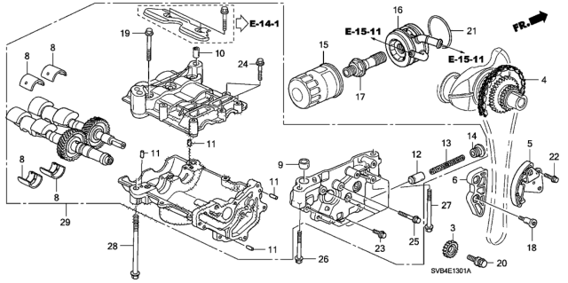 2010 Honda Civic Oil Pump (2.0L) Diagram