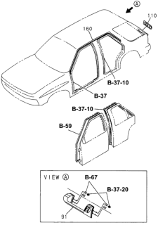 1995 Honda Passport Seal, L. Drip Diagram for 8-97102-673-0