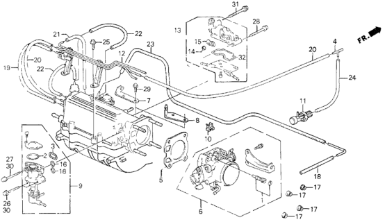 1989 Honda Prelude Throttle Body Diagram