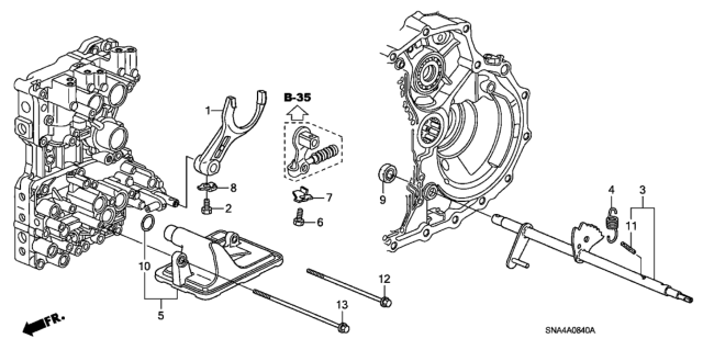 2006 Honda Civic Shift Fork Diagram