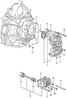 1979 Honda Prelude HMT Valve Body Diagram