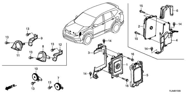 2018 Honda CR-V Control Module, Powertrain (Rewritable) Diagram for 37820-5PH-A81