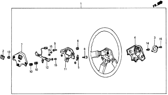1987 Honda Civic Screw, Slide (Tokyo Seat) Diagram for 53154-SB3-952