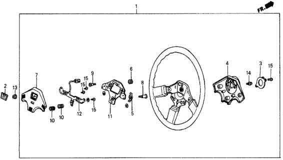 1987 Honda Civic Screw-Washer (4X8) Diagram for 93893-04008-00