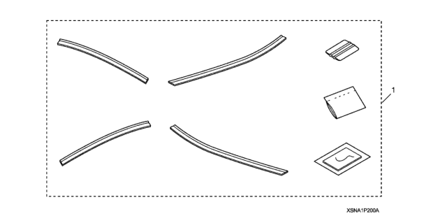 2011 Honda Civic Door Edge Film Diagram