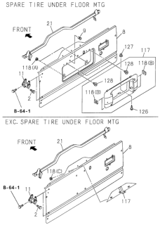 1998 Honda Passport Tailgate Diagram