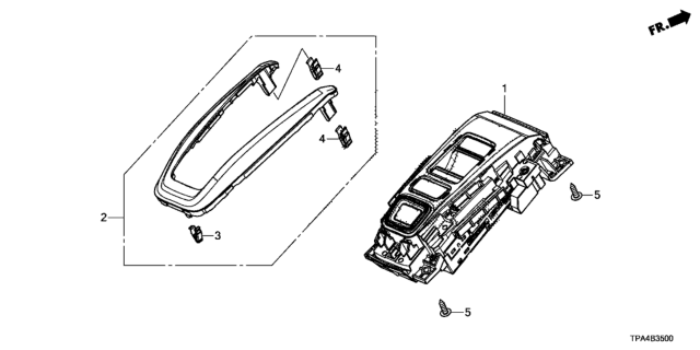 2020 Honda CR-V Hybrid Garnish Complete (Grand Bonheur Silver) Diagram for 54710-TMB-H51ZA