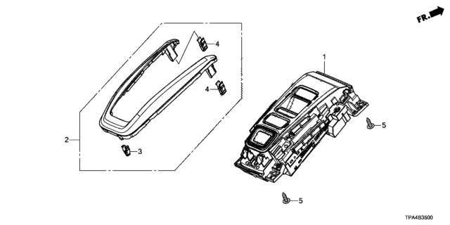 2021 Honda CR-V Hybrid Garnish Complete (High Gloss Silver) Diagram for 54710-TMJ-T51ZA